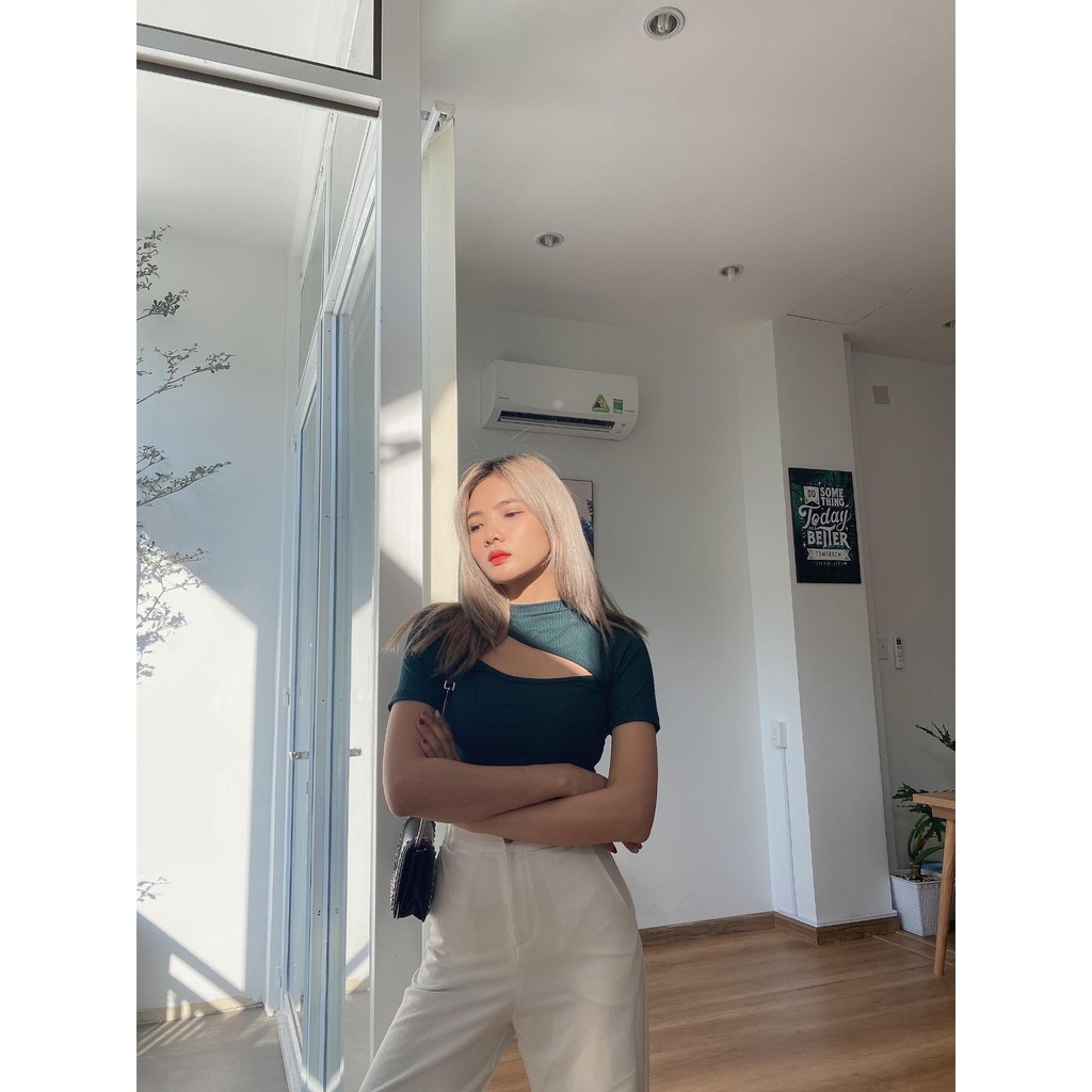 SODA CROPTOP▪Áo khoét hai mặt tay ngắn