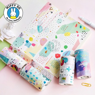 Băng dán Washi tape COLOR SERIES 8cm