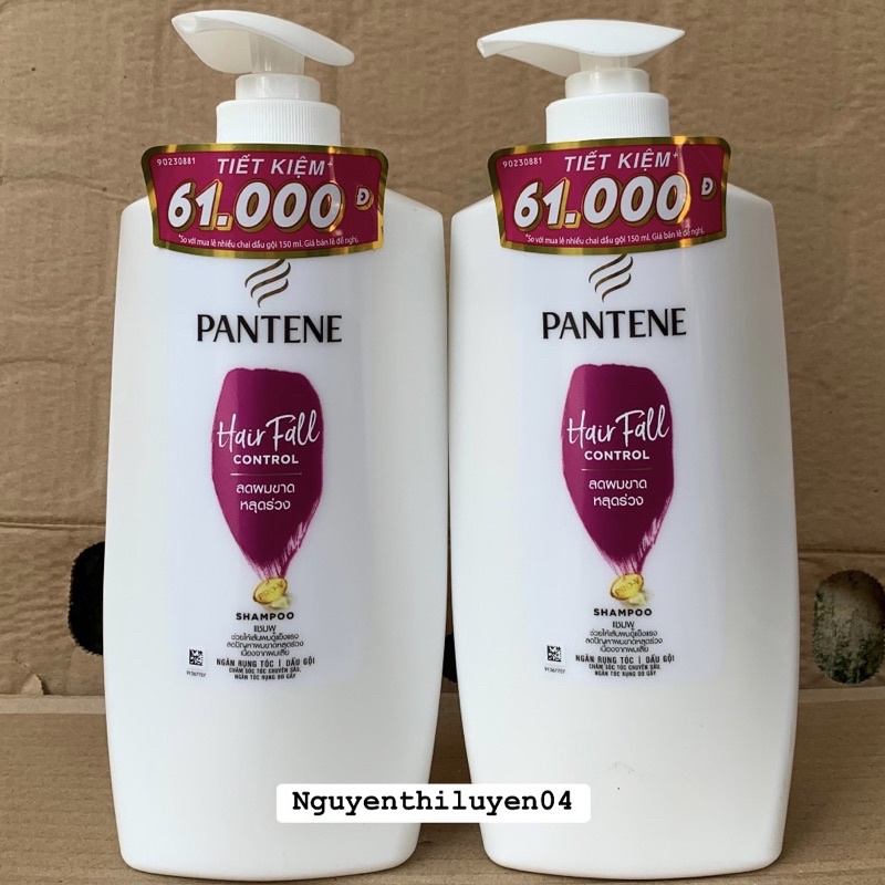 Dầu gội PANTENE Thái Lan 900ml chai to(mầu đỏ)