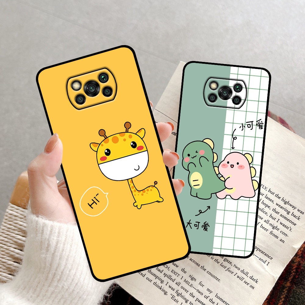Ốp Xiaomi Poco X3 / Poco X3 Pro in hình quả bơ, hươu, khủng long siêu dễ thương