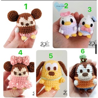 Móc khoá disney đáng iu bằng len