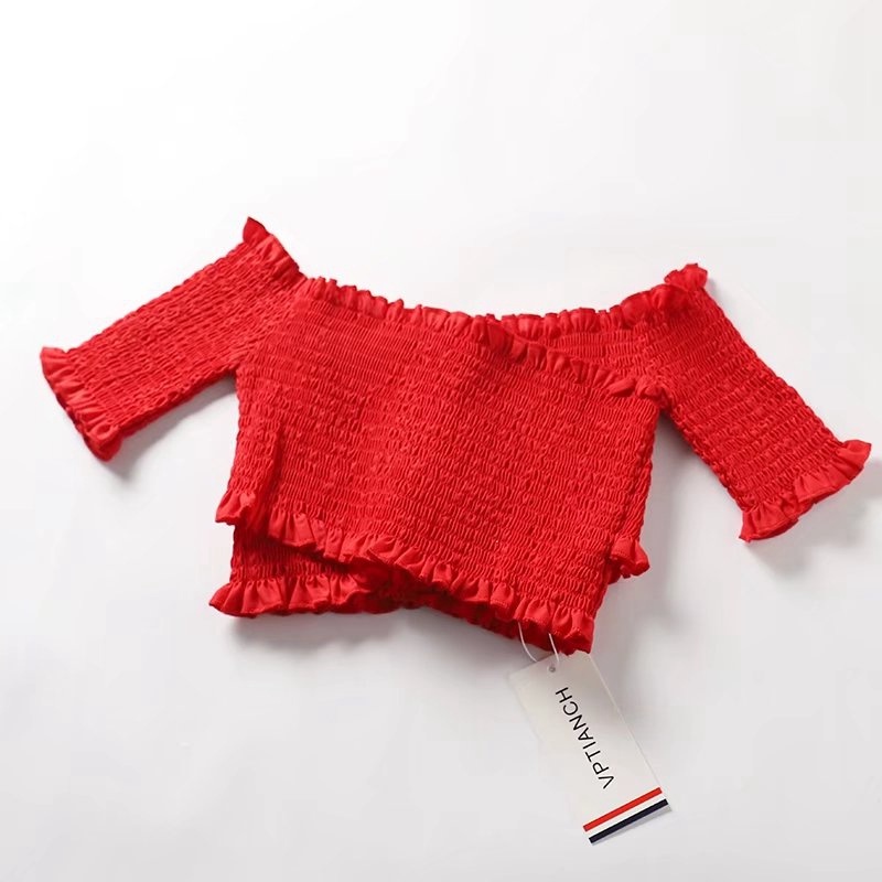 ÁO VOAN NHÚN ĐẮP CHÉO - AK0021 | steven.factory
