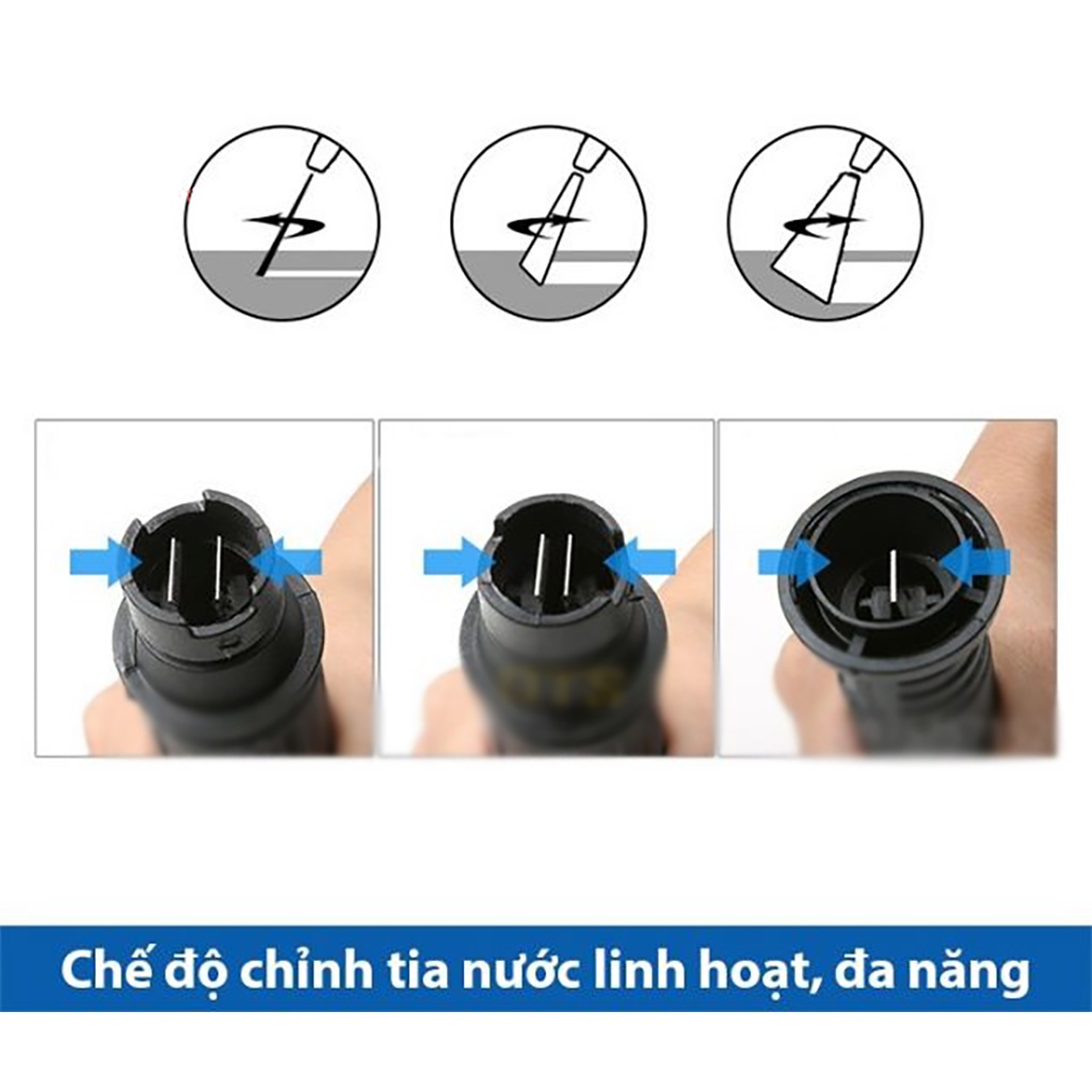 Béc Xịt Rửa Xe Cao Áp Dạng Mỏ Vịt Đầu Súng Lắp Được Bình Tạo Bọt Tuyết 0,5L