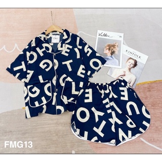 Bộ pijama cánh tay dơi lụa mango