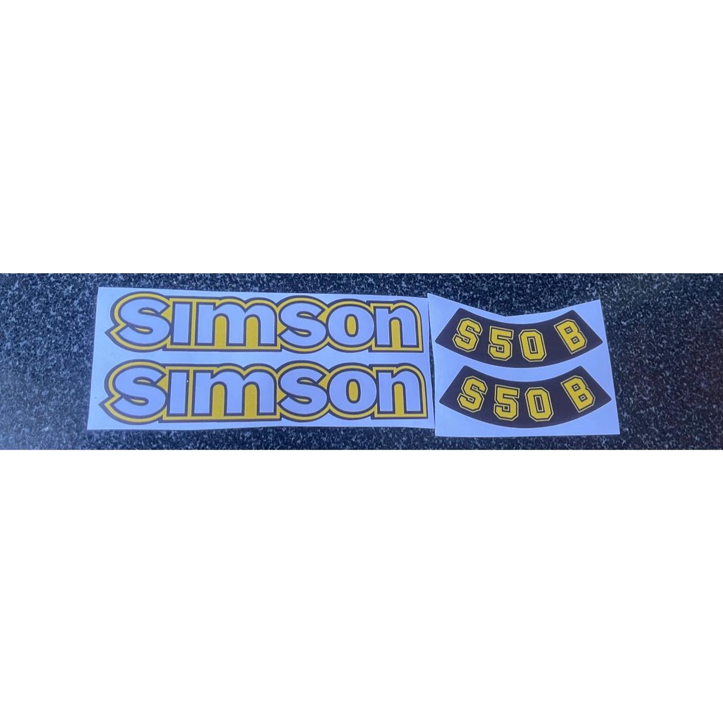 Hình dán tem xe logo cho SIMSON S50 S51