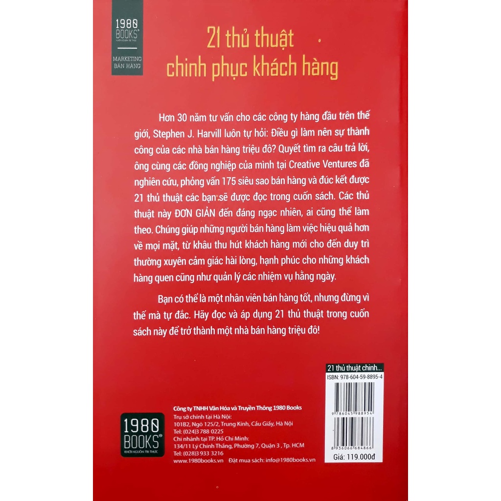 Sách - 21 Thủ Thuật Chinh Phục Khách Hàng (Stephen J. Harvill - 1980)