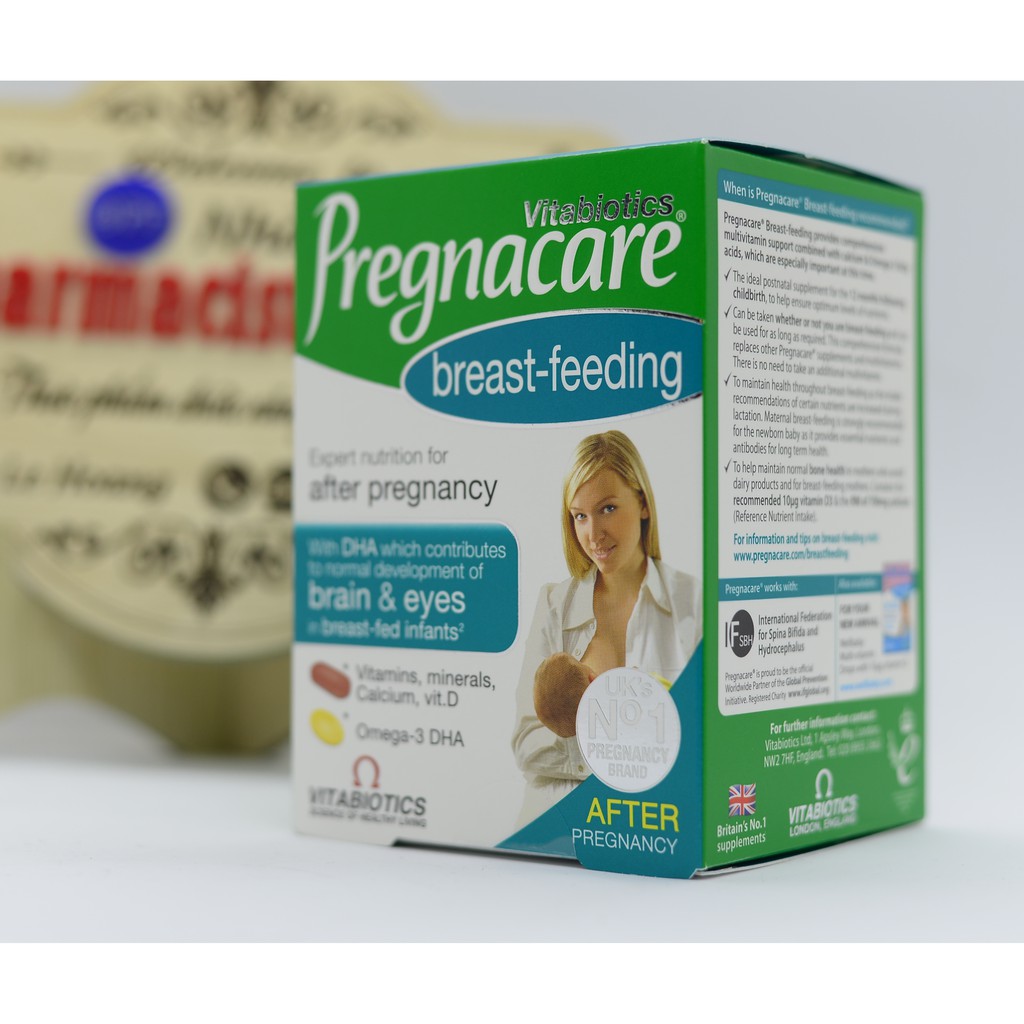 [HaMyShop] Vitabiotics Pregnacare Breastfeeding  Bổ Sung Dưỡng Chất Cho Sữa Mẹ - bổ sung vitamin và lợi sữa GIÁ RẺ