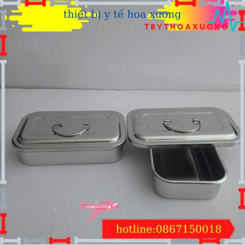 Hộp Đựng Dụng Cụ Inox 304 -Hộp Tiểu Không Lỗ 10x20x5cm