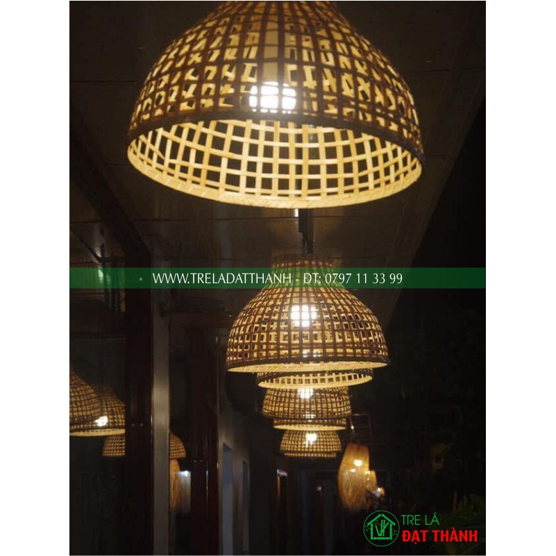 Đèn mây, đèn tre, lồng đèn trang trí, đèn chao cạp gỗ,đèn thả quán ăn,quán bún đậu