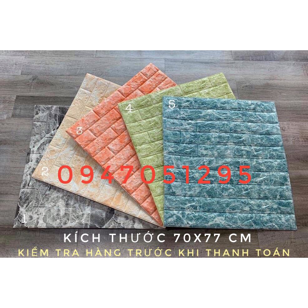 XỐP DÁN TƯỜNG 3D GIẢ ĐÁ 70x77 CM