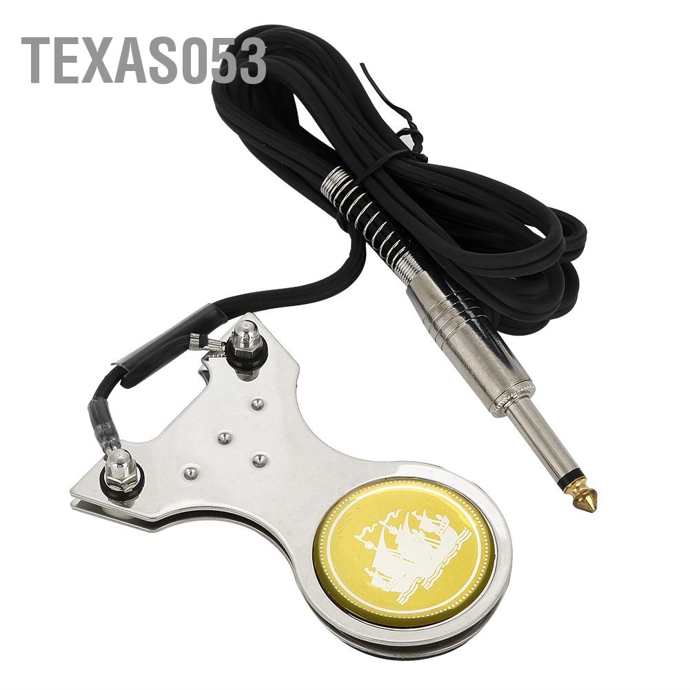 Texas053 Bàn đạp hình xăm Công tắc chống trượt cho máy Nguồn điện với Bộ dây nguồn