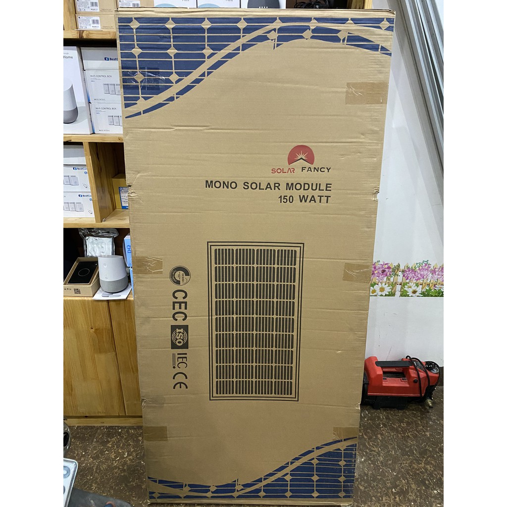 Tấm Pin Mặt Trời 150W mono Solar Fancy Hàng chuẩn loại A công nghệ 9bb