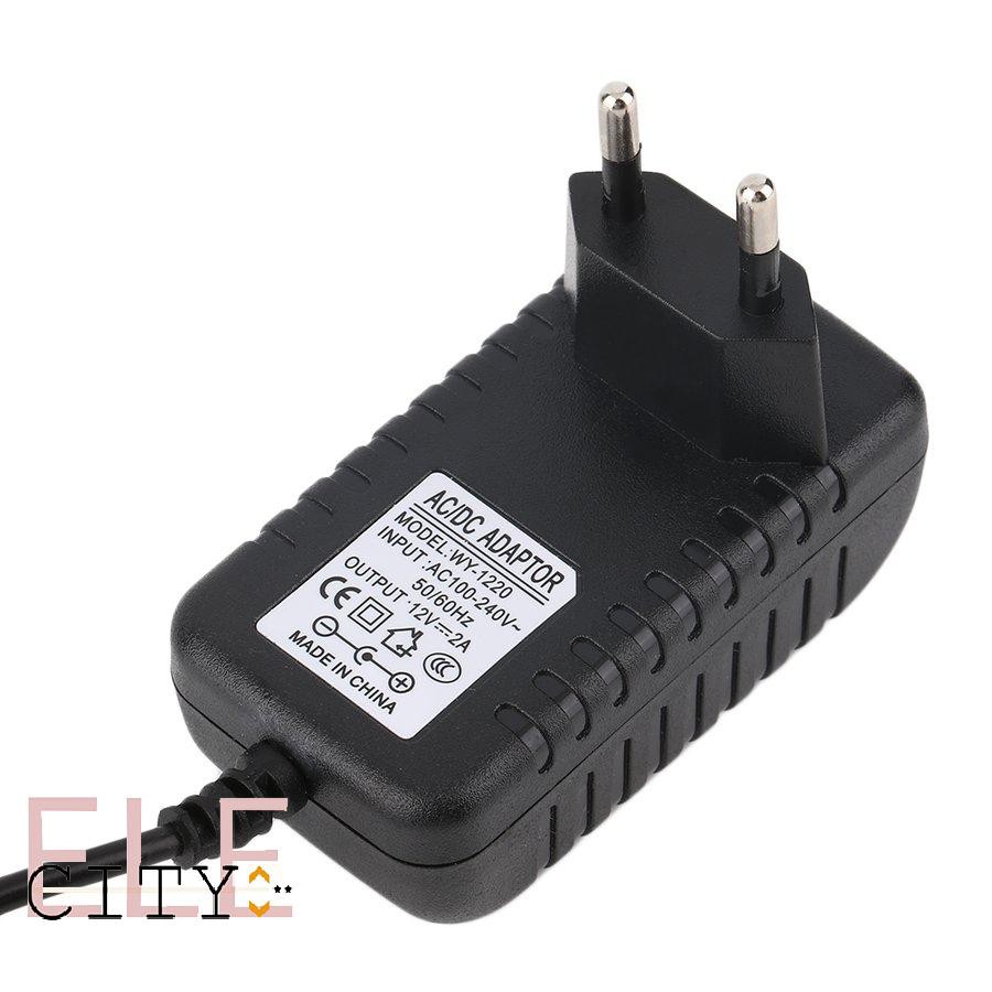 111ele} DC 12V 2A AC Adapter Power Supply Transformer For 5050 5630 3528 LED Strip EU