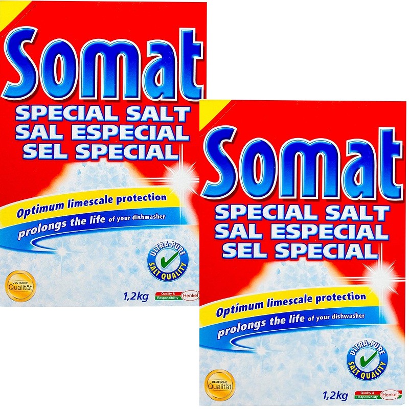 Combo 4 hộp muối rửa ly chén bát somat chuyên dùng cho máy