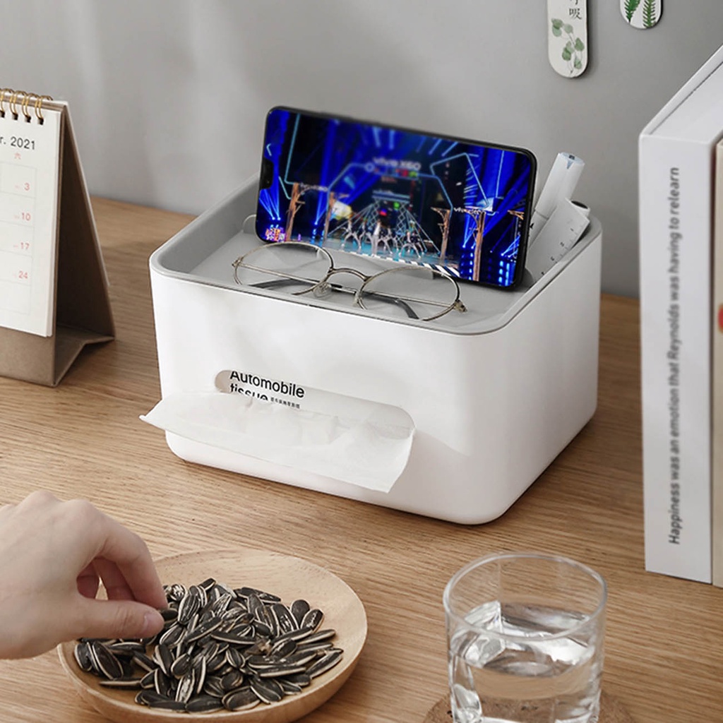 Hộp đựng khăn giấy JUJIAJIA đa năng cho phòng khách