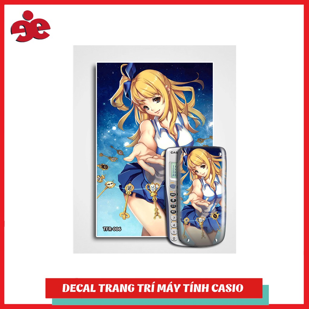 Bộ 02 sản phẩm decal Casio Fairy Tail 006