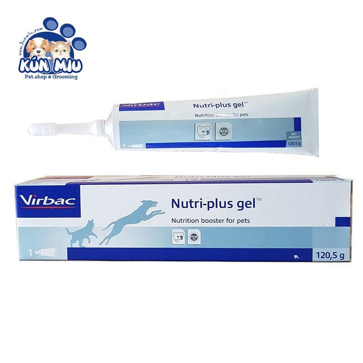 Gel dinh dưỡng cho chó mèo VirBac Nutri Plus bổ sung dinh dưỡng cho chó mèo bệnh biếng ăn gầy gọc