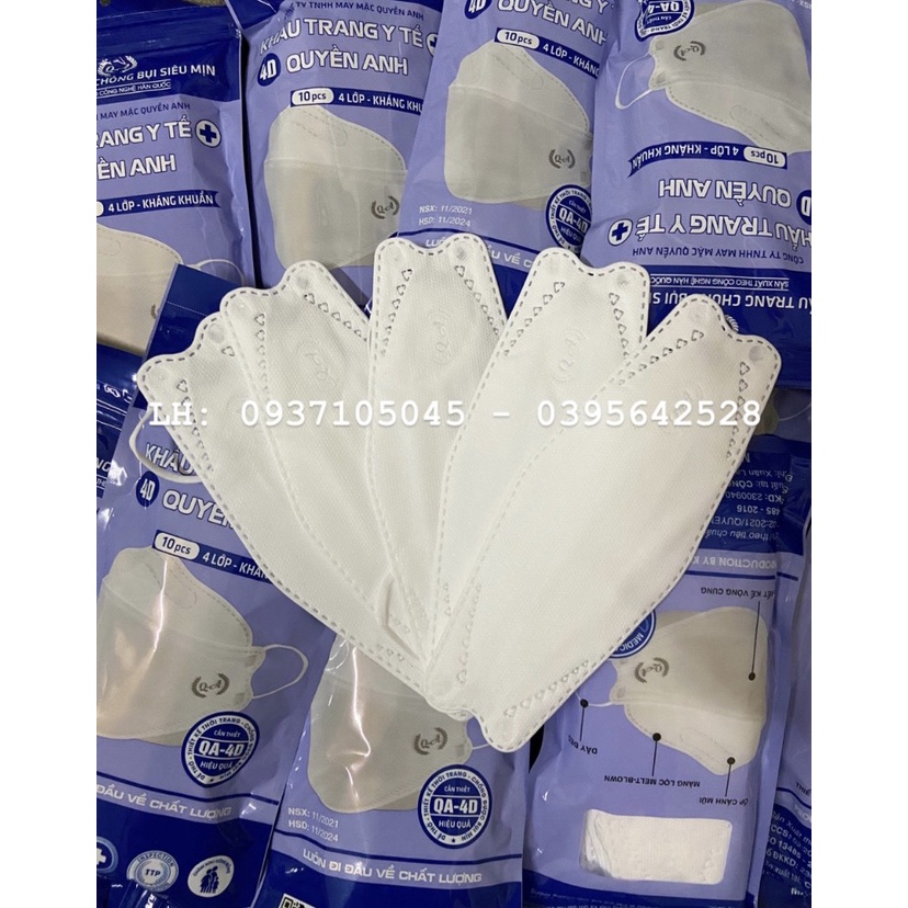 [ NGUYÊN THÙNG 300 CHIẾC ] KHẨU TRANG 4 LỚP KF94 KHÁNG KHUẨN QUYỀN ANH - OMI MASK