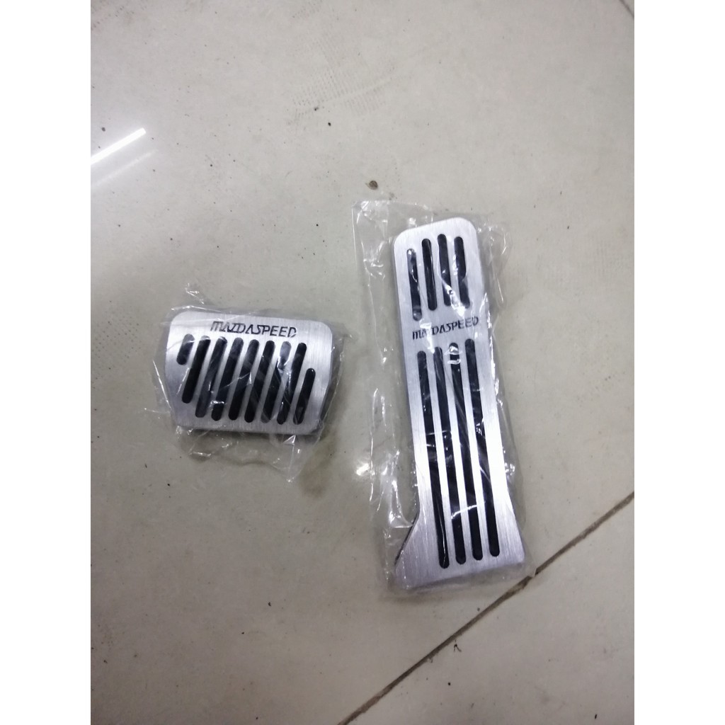 Ốp chân ga,chân phanh xe Mazda 2, Mazda 3, M6,Cx5, Cx8. Ốp pedal Cao su inox bền bỉ