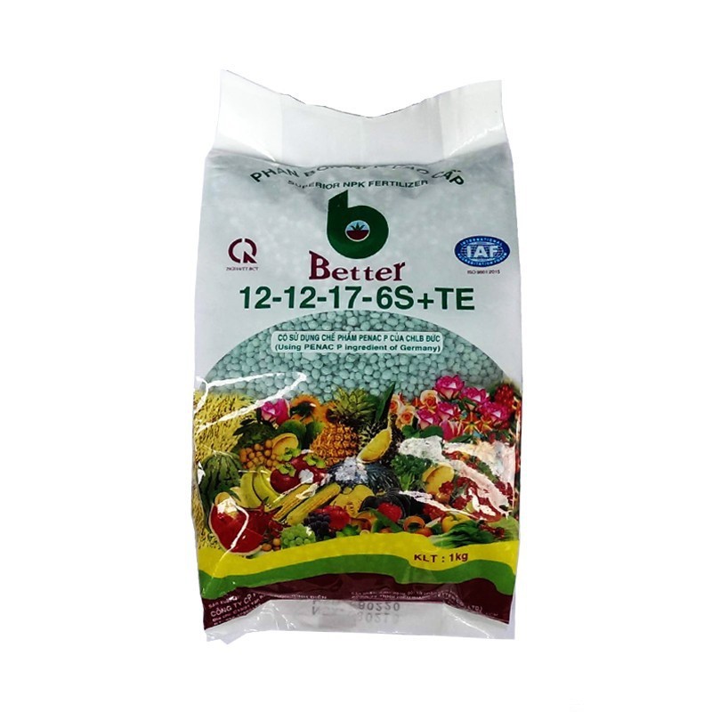 Phân xanh BETTER NPK 12-12-17-6S+TE gói 1kg401