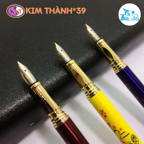 Bút máy luyện chữ Kim Thành 39 - Bút mực học sinh ngòi mài nét thanh đậm