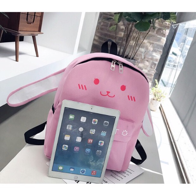 Balo Thời Trang Hàn Quốc Hình Thỏ Mèo Cute