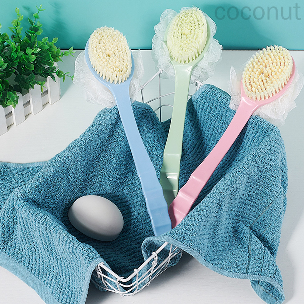 Cọ tắm tẩy tế bào chết massage mềm mại có tay cầm dài tiện dụng