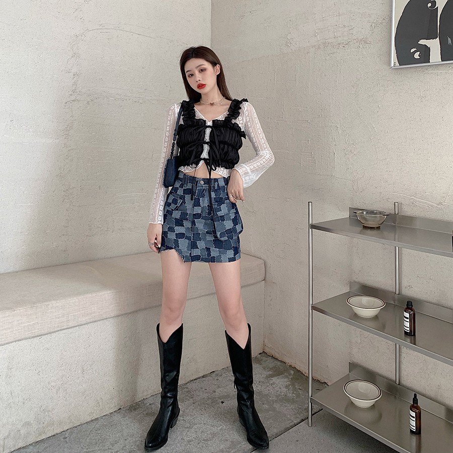 [SẴN SET ÁO 2+VÁY S M]SET ÁO KIỂU+VÁY HÈ EO CAO ULZZANG | BigBuy360 - bigbuy360.vn