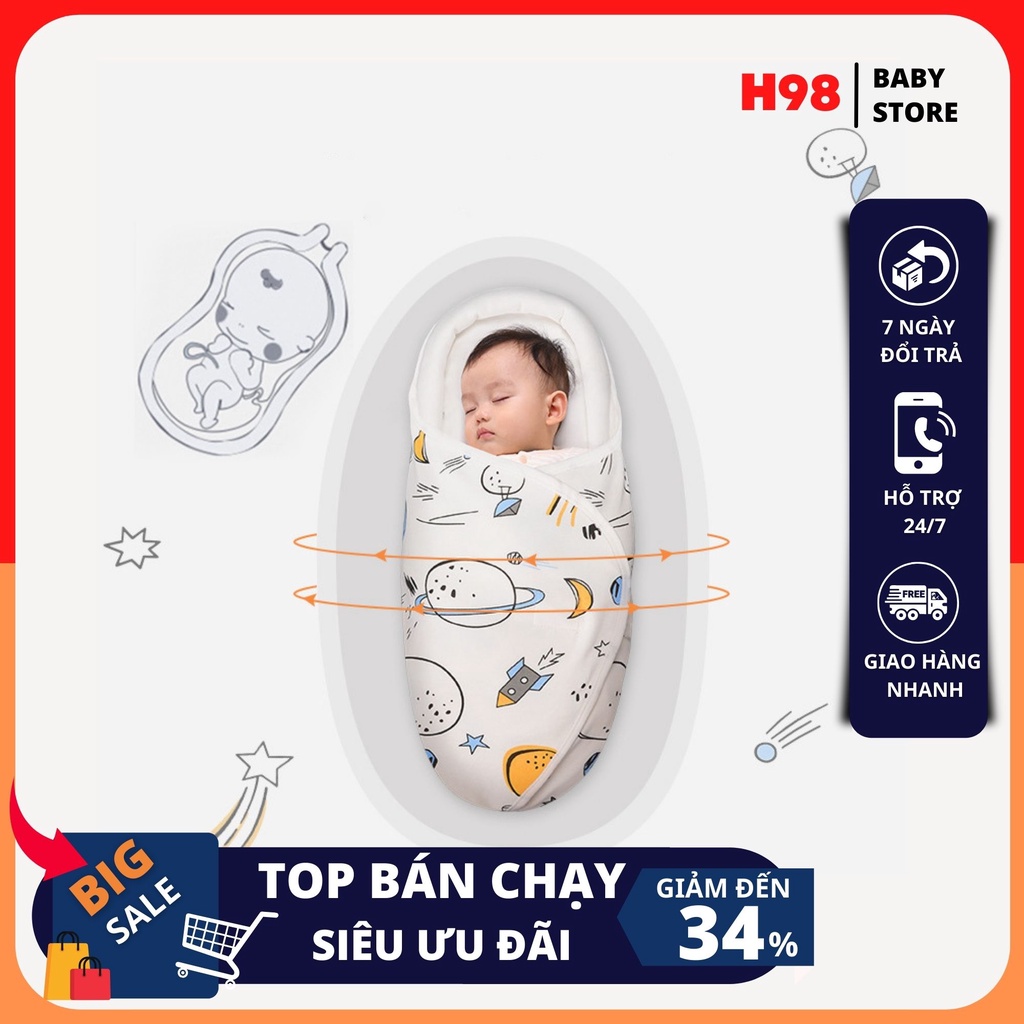 -Túi ngủ cho bé sơ sinh hoạt hình dễ thương-dùng cho các bé từ 0-6 tháng tuổi