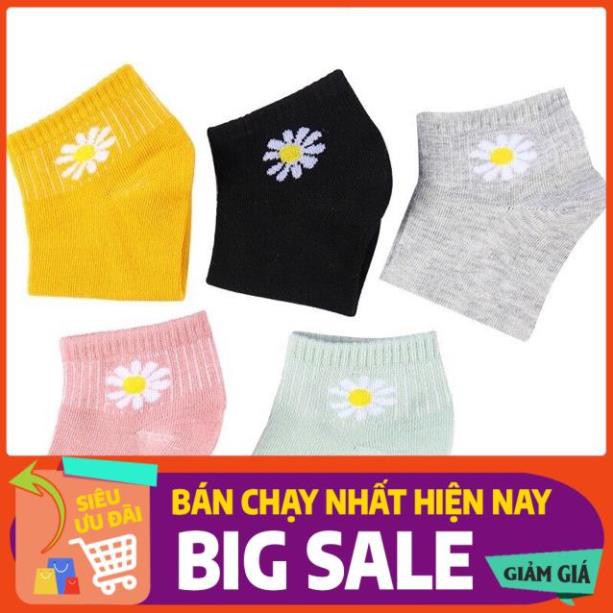TẤT VỚ NAM NỮ MANG GIẦY CỔ TRỤ HOA CÚC 300 SIÊU DỄ THƯƠNG