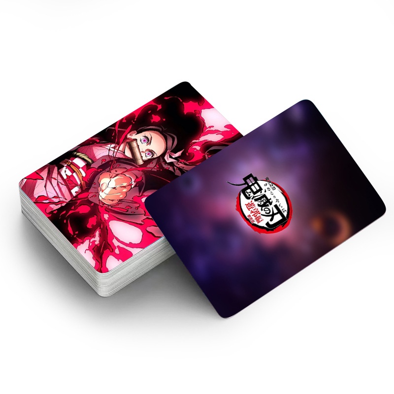 Hộp 30 Thẻ Demon Slayer Photocard Double-sided Color Printing Lomo Card