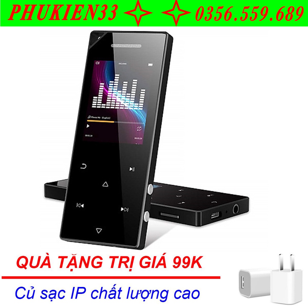 (Quà tặng 99k) Máy nghe nhạc Ruizu D05 bộ nhớ trong 8GB hỗ trợ khe cắm mở rộng lên đến 64GB Bluetooth: 4.0