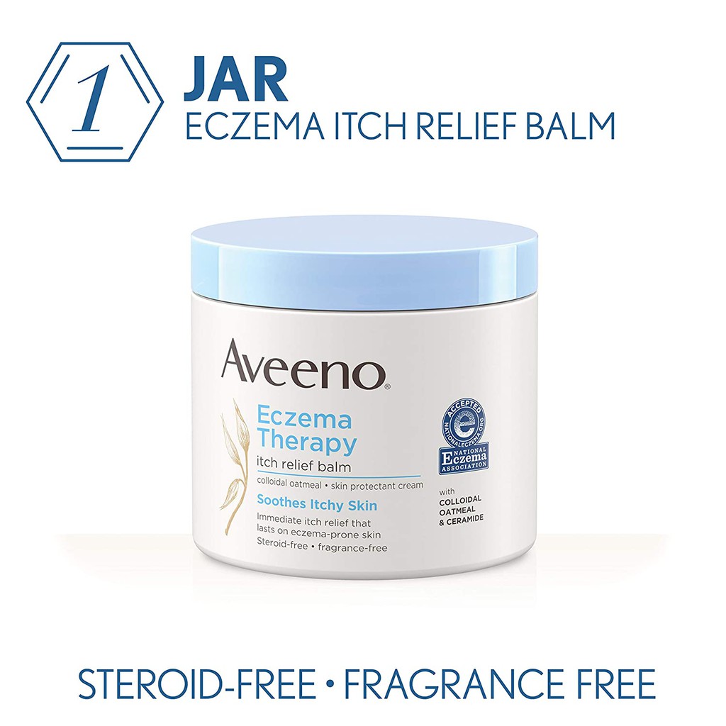 Kem Dưỡng Ẩm Cơ Thể dành cho da khô, viêm Aveeno Active Naturals Eczema Therapy Itch Relief Balm 312g