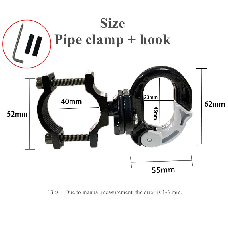 Móc Treo Mũ Bảo Hiểm Bằng Hợp Kim CNC Thông Dụng Cho Xe Máy #120