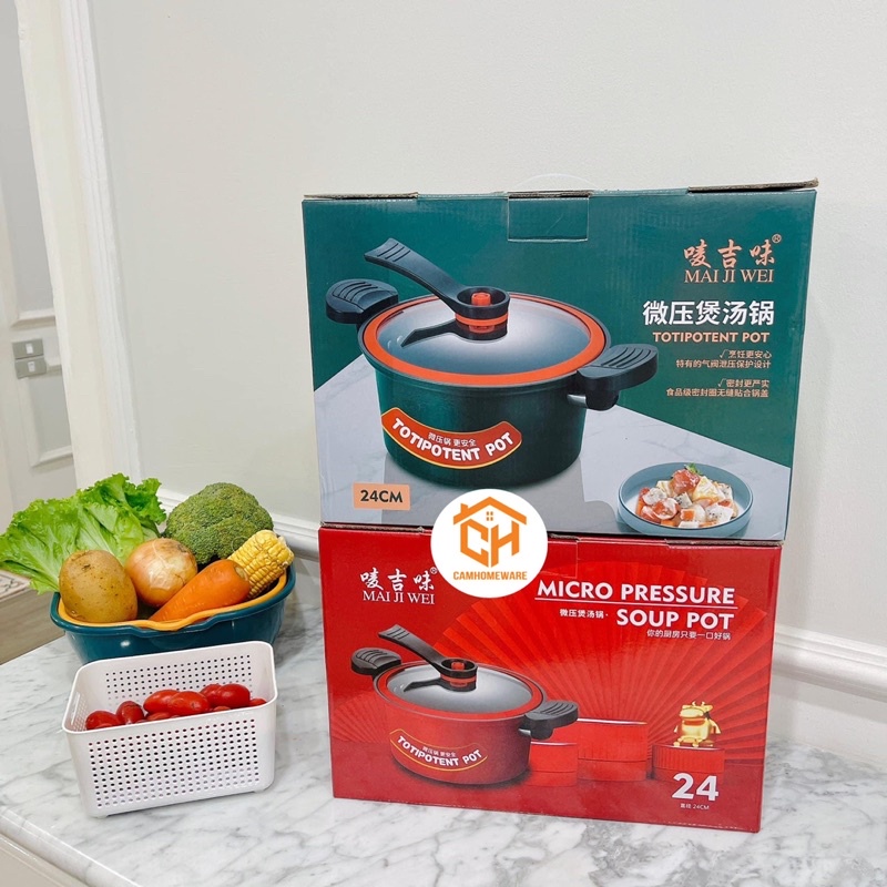 Nồi Áp Suất Chống Dính Xanh Đỏ Dung Tích 3.5L