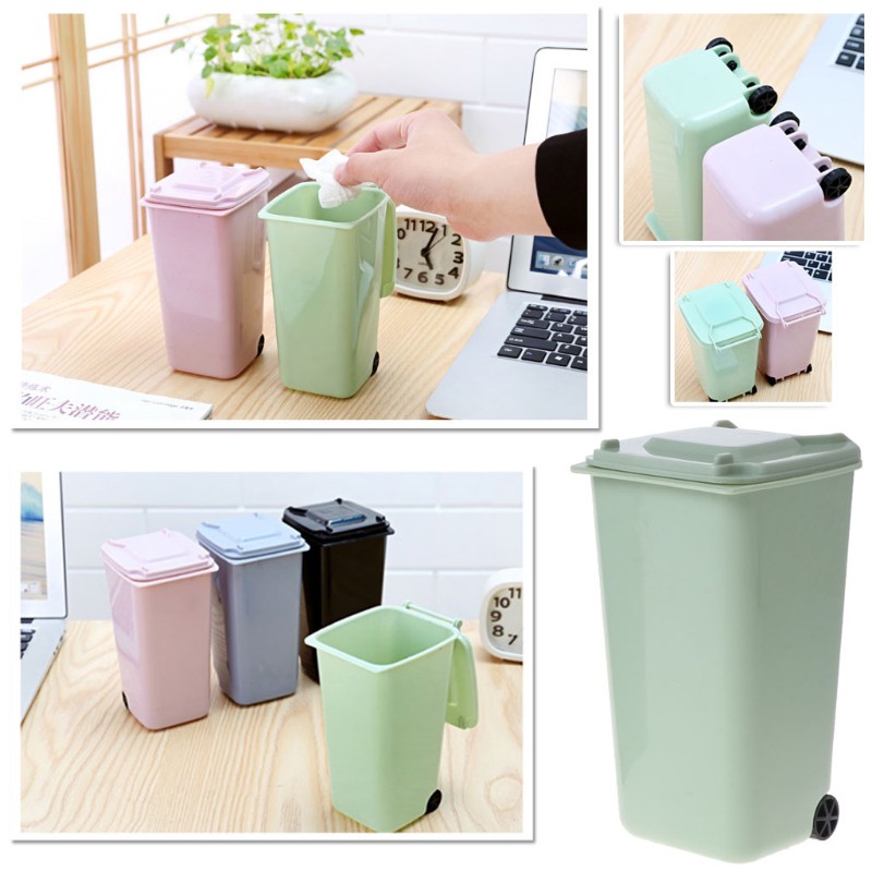 Hộp Đựng Bút Thiết Kế Kiểu Thùng Rác Nhỏ Gọn Để Bàn Tiện Lợi