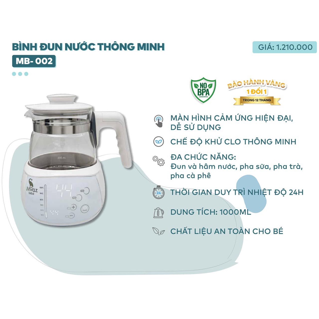 Bình đun nước thông minh Moaz (MB-002)