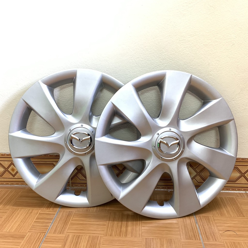 Ốp Mâm Lazang Màu Bạc Sang Trọng Cho Xe Mazda Kích Cỡ 15 Inh