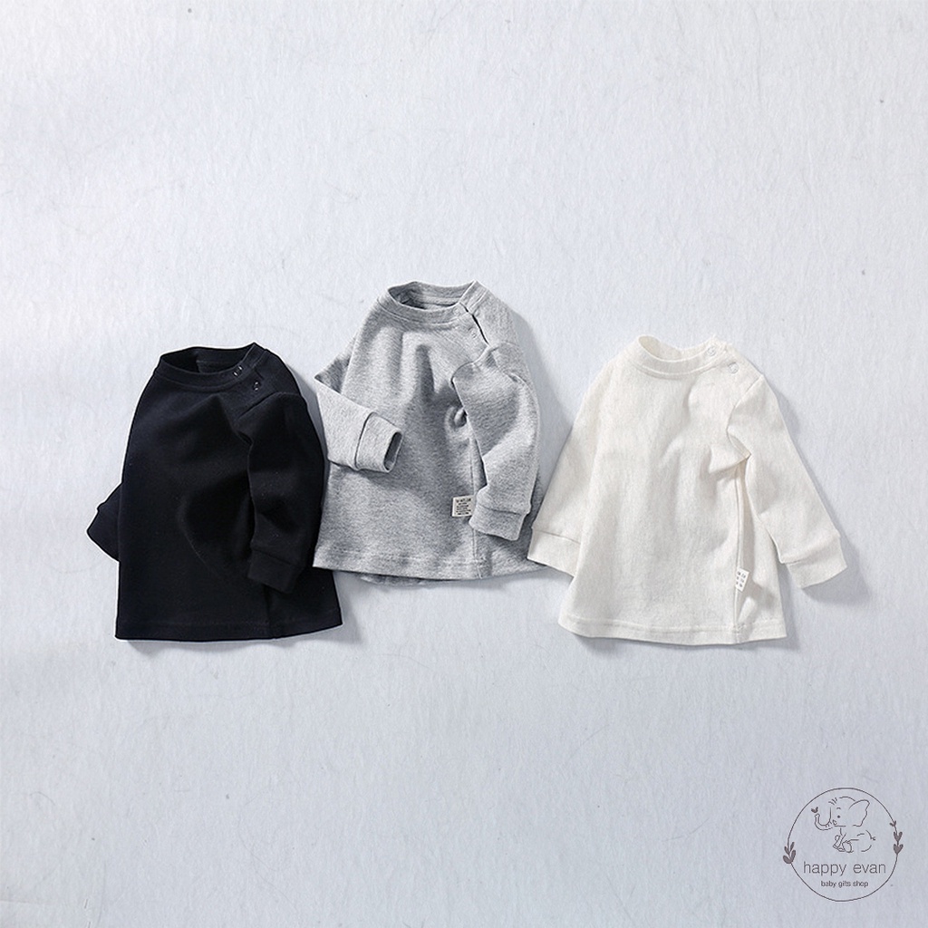 🅷.🄴🅅🄰🄽 Áo thun dài tay cho bé chính hãng Danrol baby, 100% cotton, chất cực mềm mịn, an toàn cho bé.