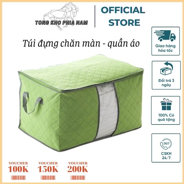 [Size lớn] Túi đựng chăn màn quần áo gấp gọn tiện dụng (chống thấm)