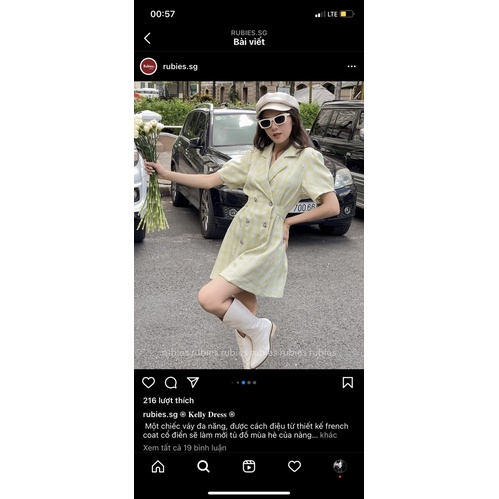 Pass váy kelly dress của Rubies màu be