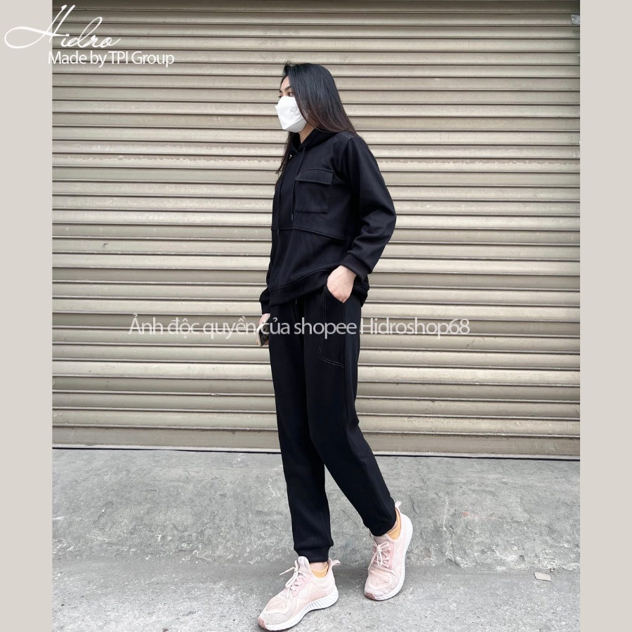 Bộ Nỉ Nhung Áo Hoodie Phối Túi Mix Quần Jogger Cá Tính Đủ Size | BigBuy360 - bigbuy360.vn