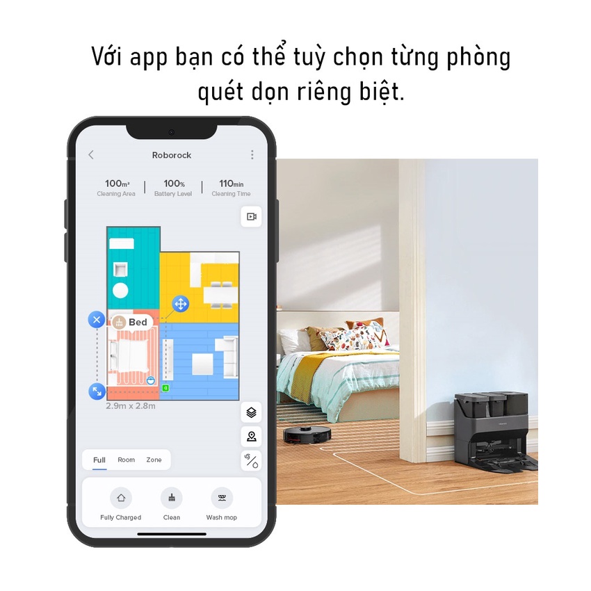 Robot hút bụi lau nhà S7 MaxV Ultra - Tự động giặt khăn lau - PP chính hãng, bản QT - New, BH 12 tháng