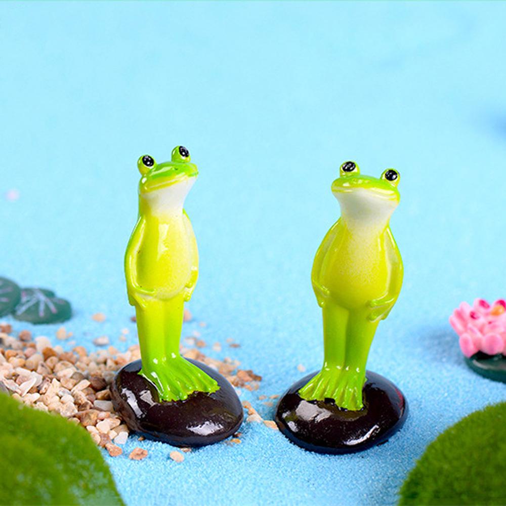 Đồ trang trí Chú Ếch Mini Bằng Nhựa Resin Trang Trí Sân Vườn / Tiểu Cảnh