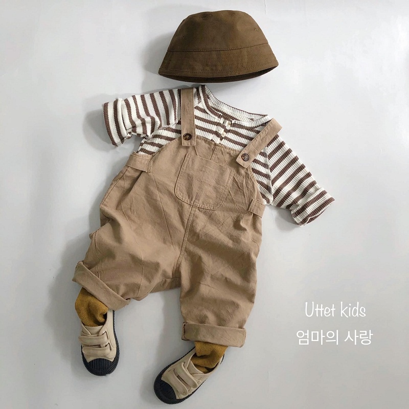 [Ảnh thật] ÁO thun hàn quốc sọc 8208 dành cho bé gái và bé trại size 80 tới 120 form chuẩn