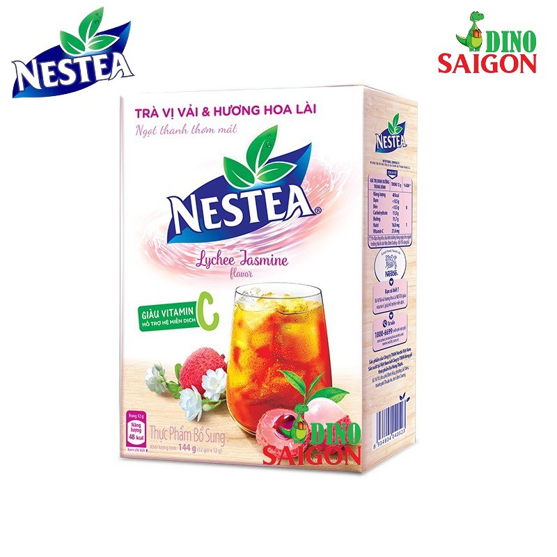 Combo 2 Hộp Trà Nestea vị Việt Quất &amp; Hoa Atiso Đỏ và Vải &amp; Hương Hoa Lài