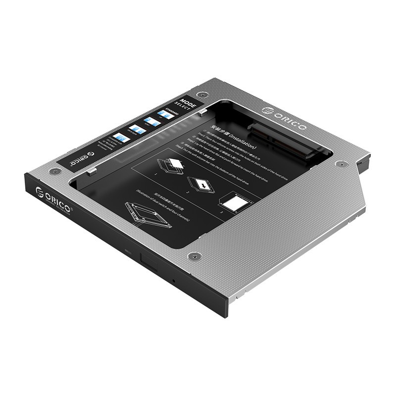 Khay ổ cứng Laptop (Caddy bay) 2.5" SATA 1,2,3 ORICO M95SS- Hàng Chính Hãng