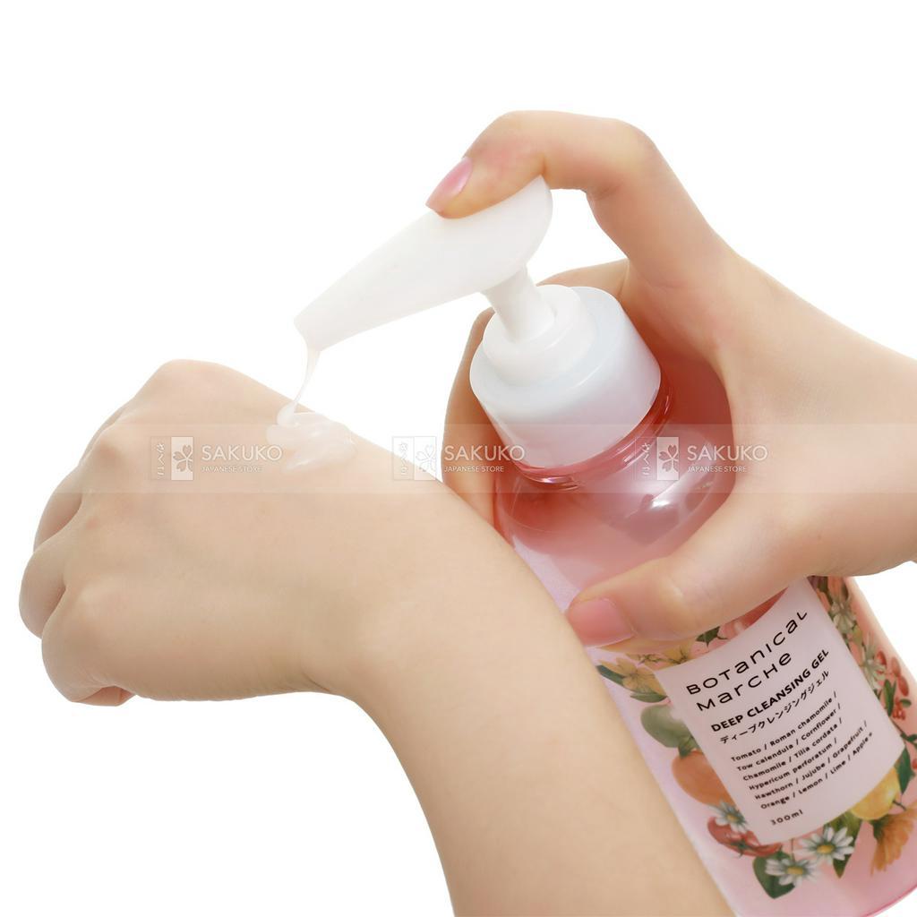 Gel nóng tẩy trang / Tẩy trang thảo mộc Botanical Marche Cleansing Gel Nhật dưỡng trắng, se khít lỗ chân lông
