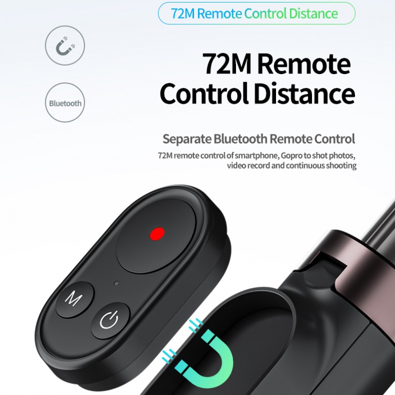 TELESIN Không dây Bluetooth Điều khiển từ xa Chân máy chụp ảnh tự sướng cho GoPro Hero 10 GoPro 9 8 Max cho điện thoại Apple IPhone 13