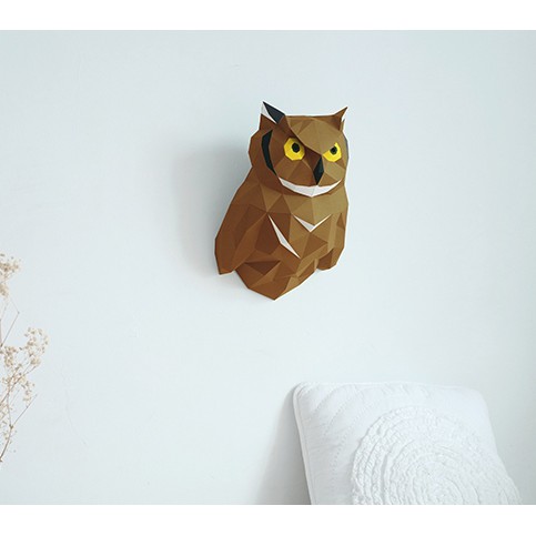Mô hình 3d DIY tự ghép hình con cú 🦉